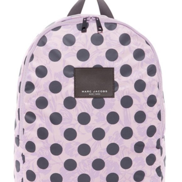 Marc Jacobs Handbags - MARC JACOBS Packable Backpack Lavender Purple Pink Dots